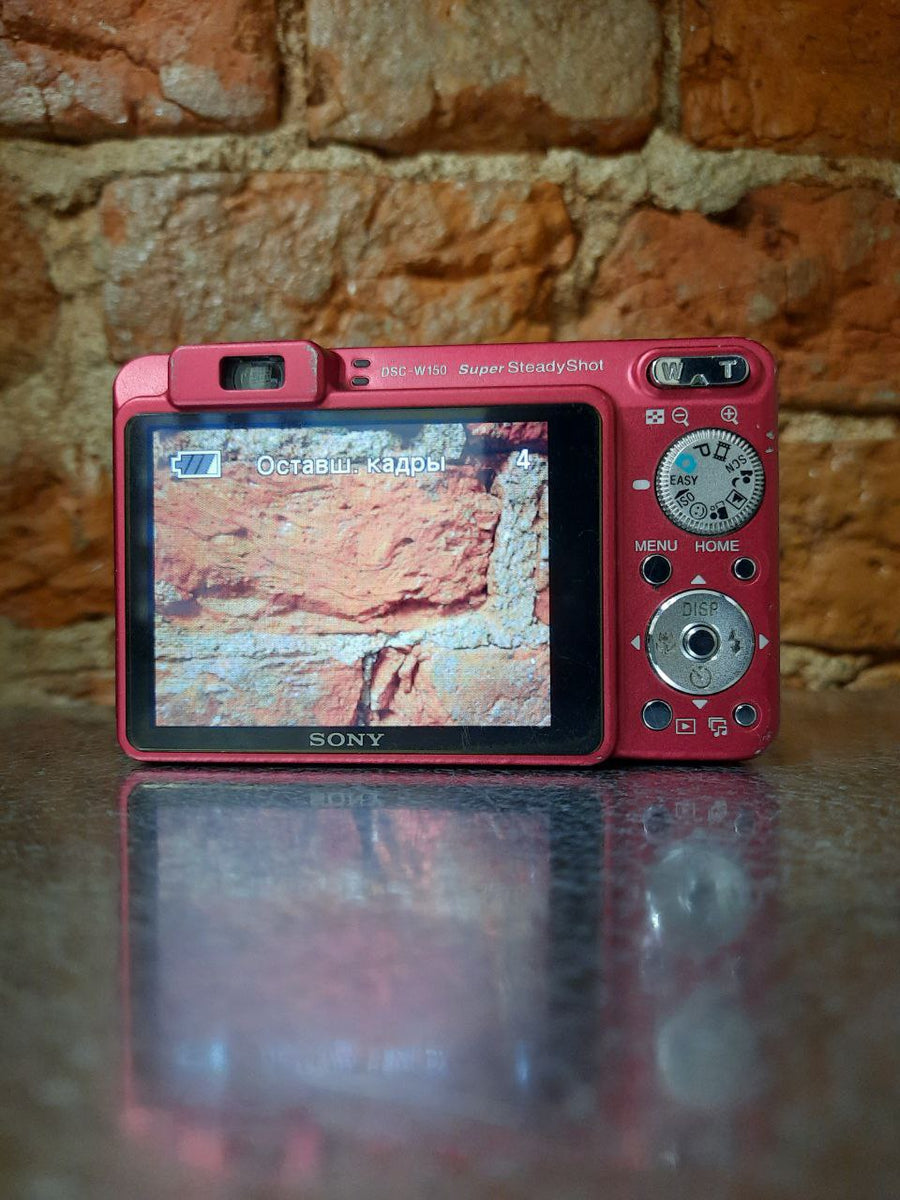 Sony Cyber-Shot DSC W150 цифровой пленочный фотоаппарат красный – Retrocam