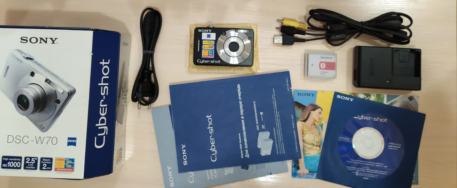 Sony Cyber-shot DSC-W70 черный цифровой фотоаппарат – Retrocam