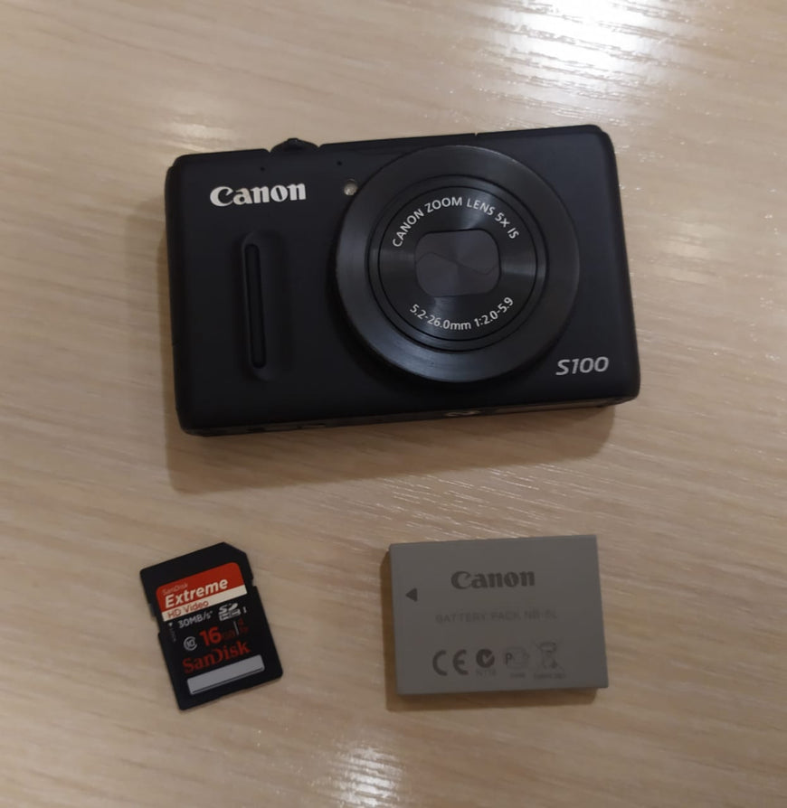 Canon PowerShot S100 черный топовый цифровой фотоаппарат