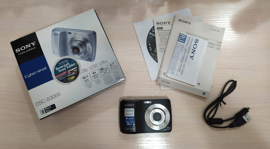 Sony Cyber-shot DSC-S3000 черный цифровой фотоаппарат