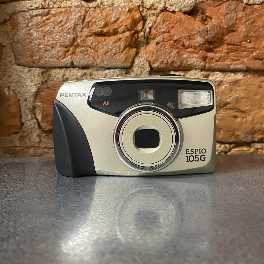 Pentax Espio 105G золотой плёночный фотоаппарат