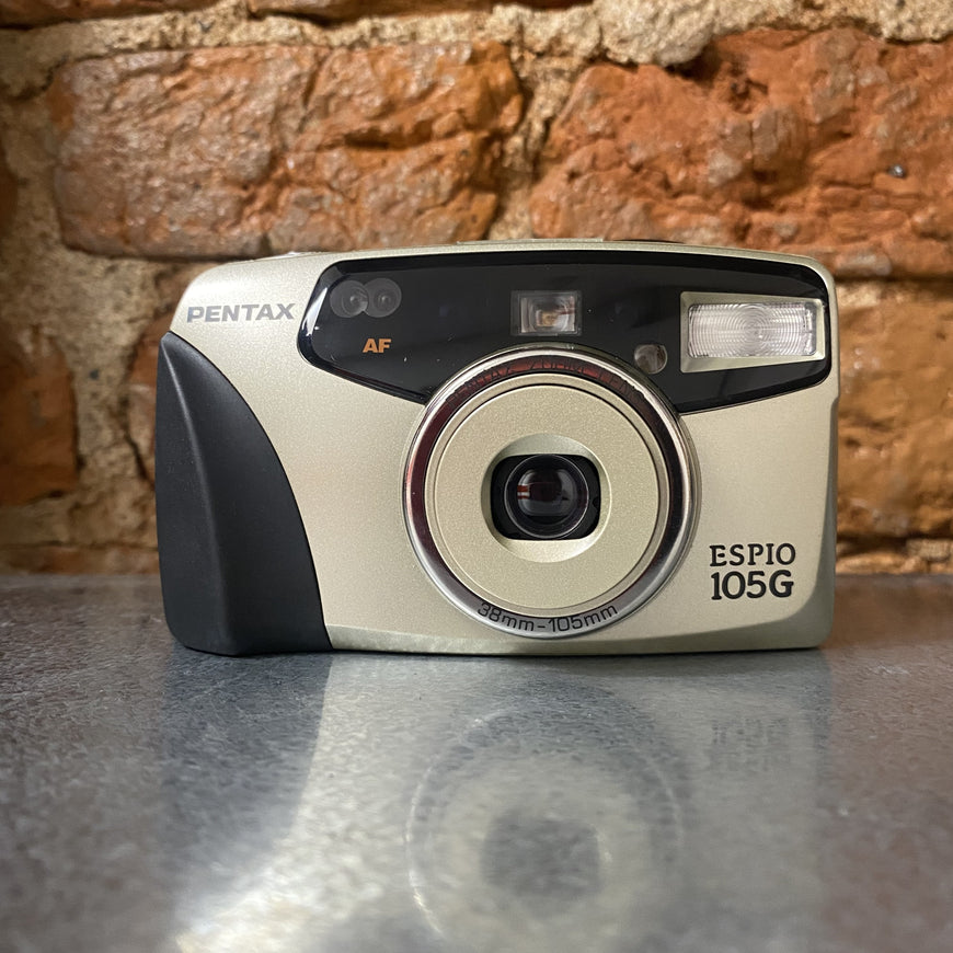 Pentax Espio 105G золотой плёночный фотоаппарат