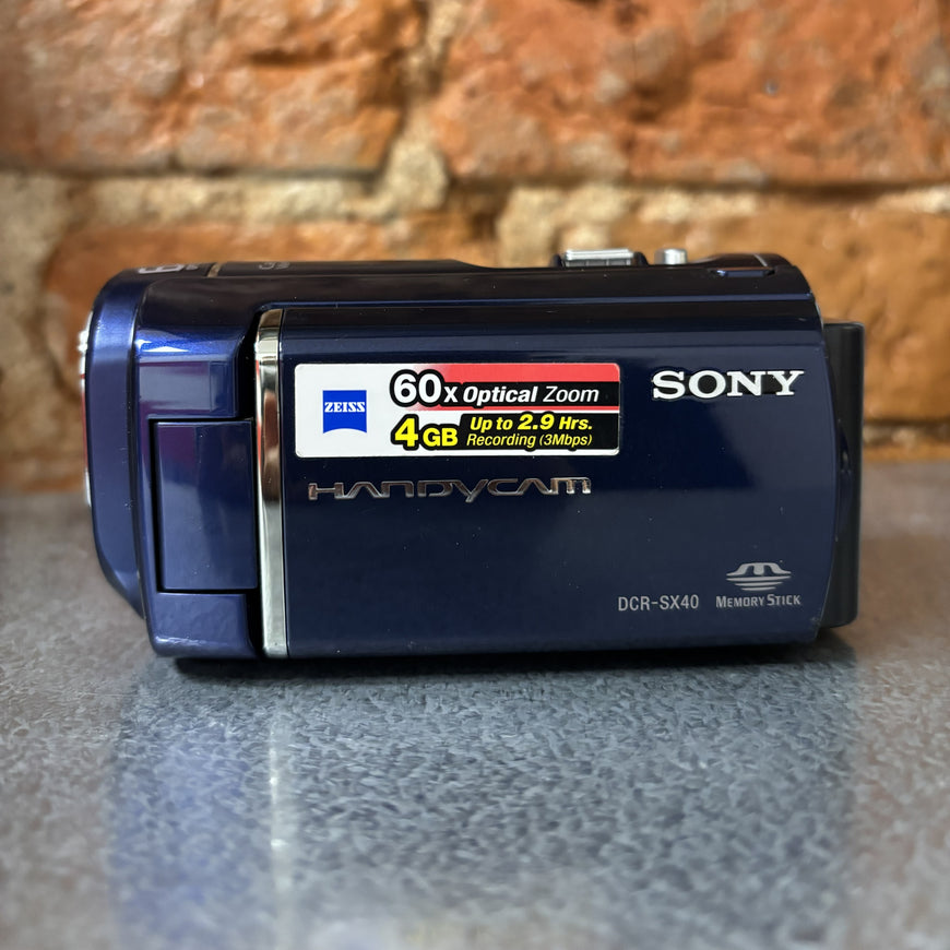 Sony DCR-SX40 синяя цифровая видеокамера
