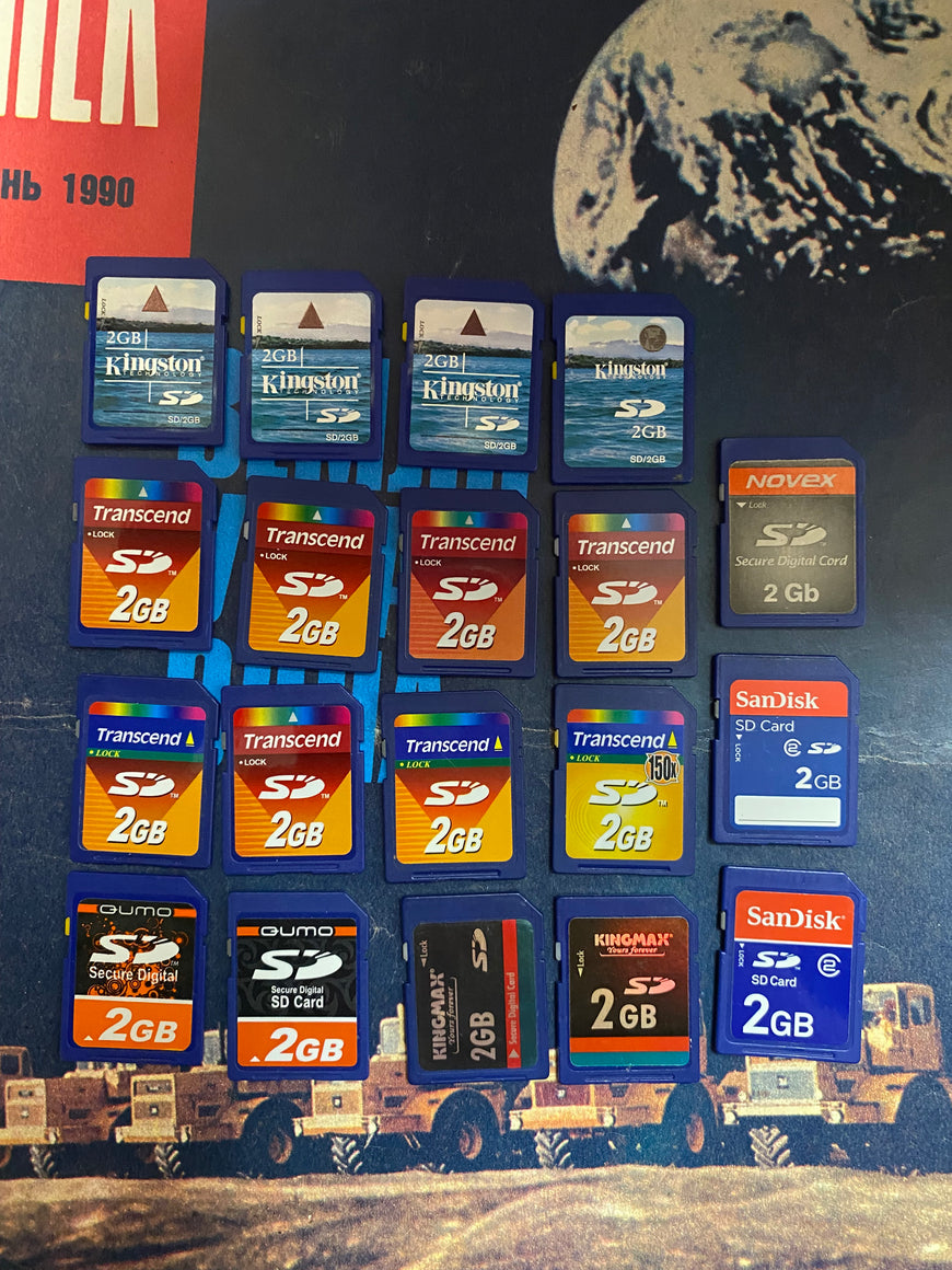 Карта памяти SD 256 MB - 16 GB