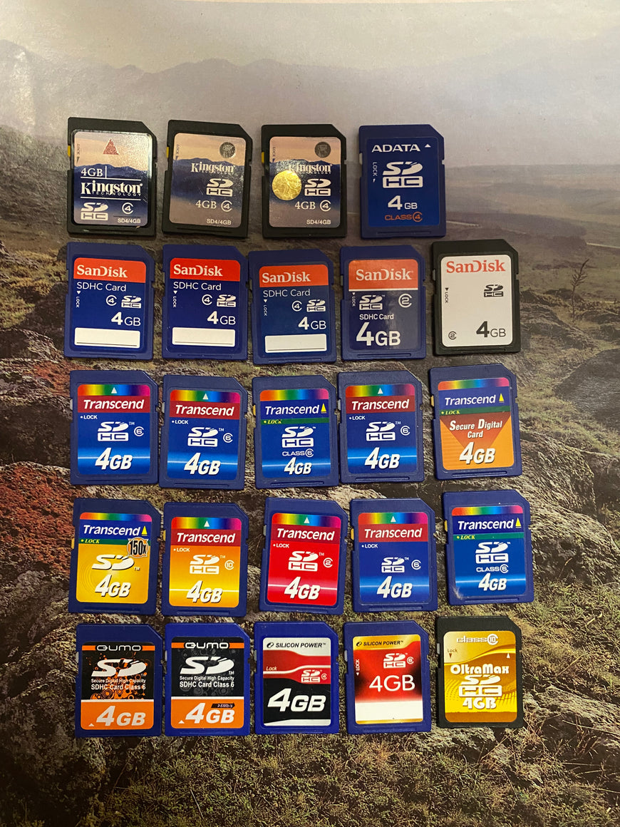 Карта памяти SD 256 MB - 16 GB