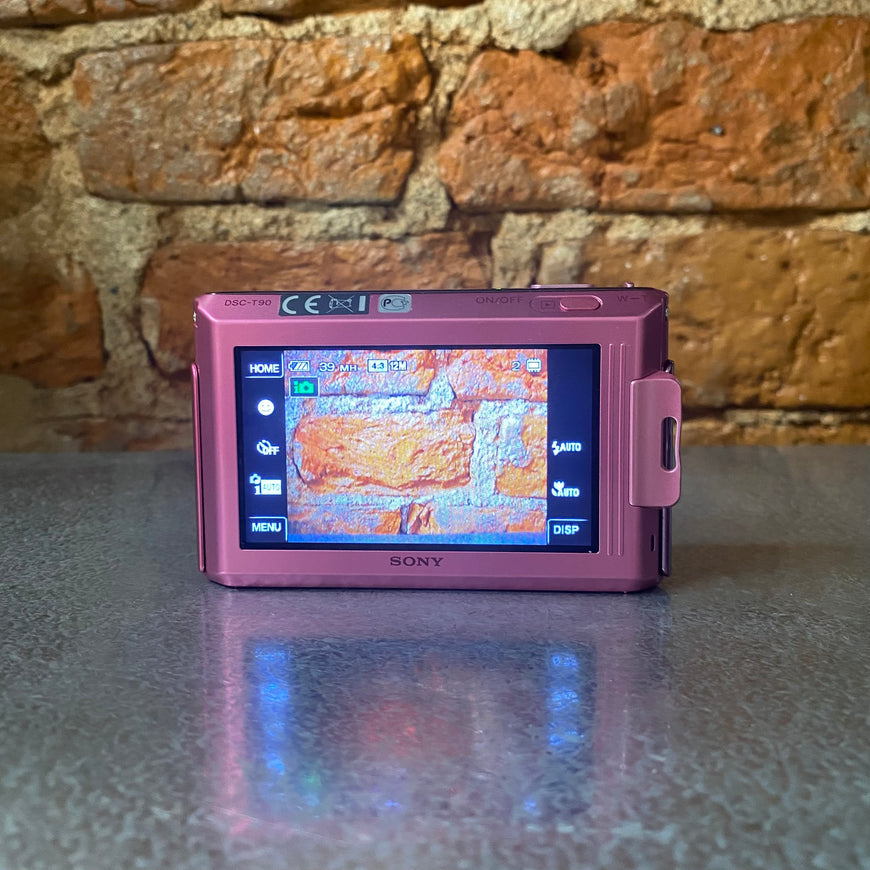 Sony Cyber-shot DSC-T90 Pink — розовый цифровой фотоаппарат