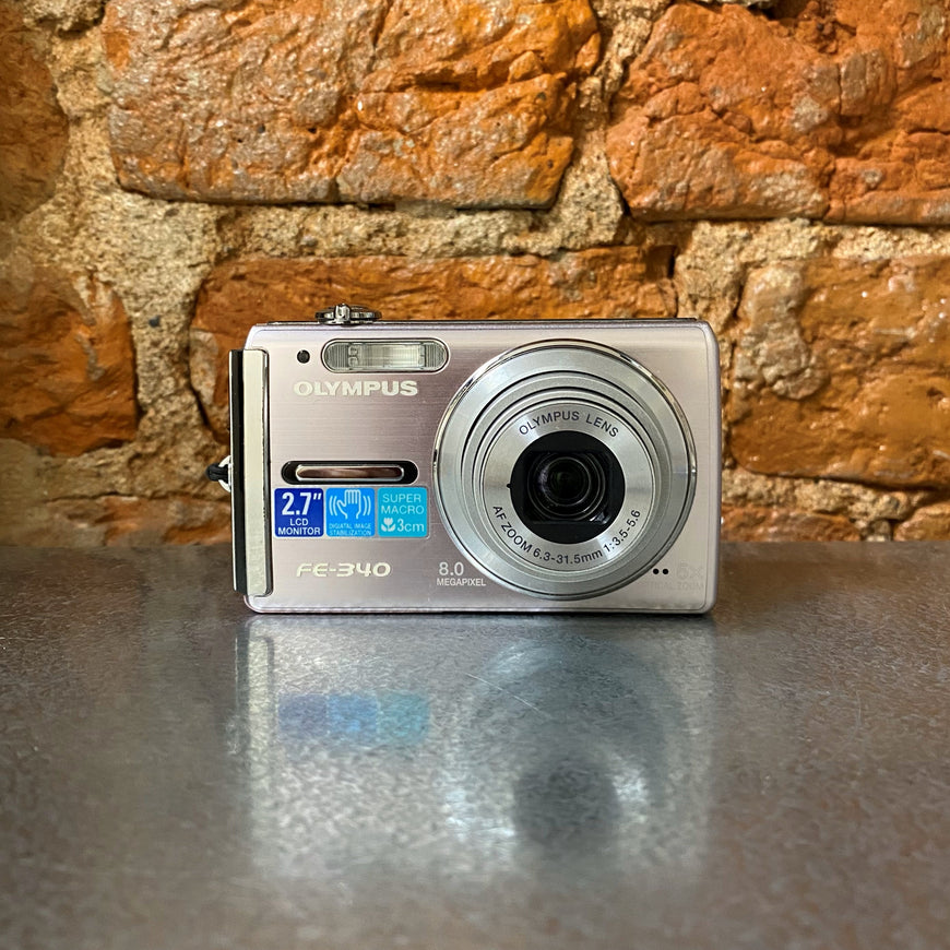 Olympus FE-340 розовый цифровой фотоаппарат