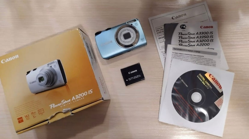 Canon PowerShot A3200 IS голубой цифровой компактный