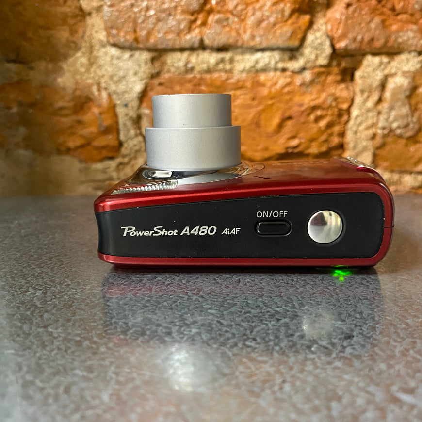 Canon PowerShot A480 красный цифровой фотоаппарат