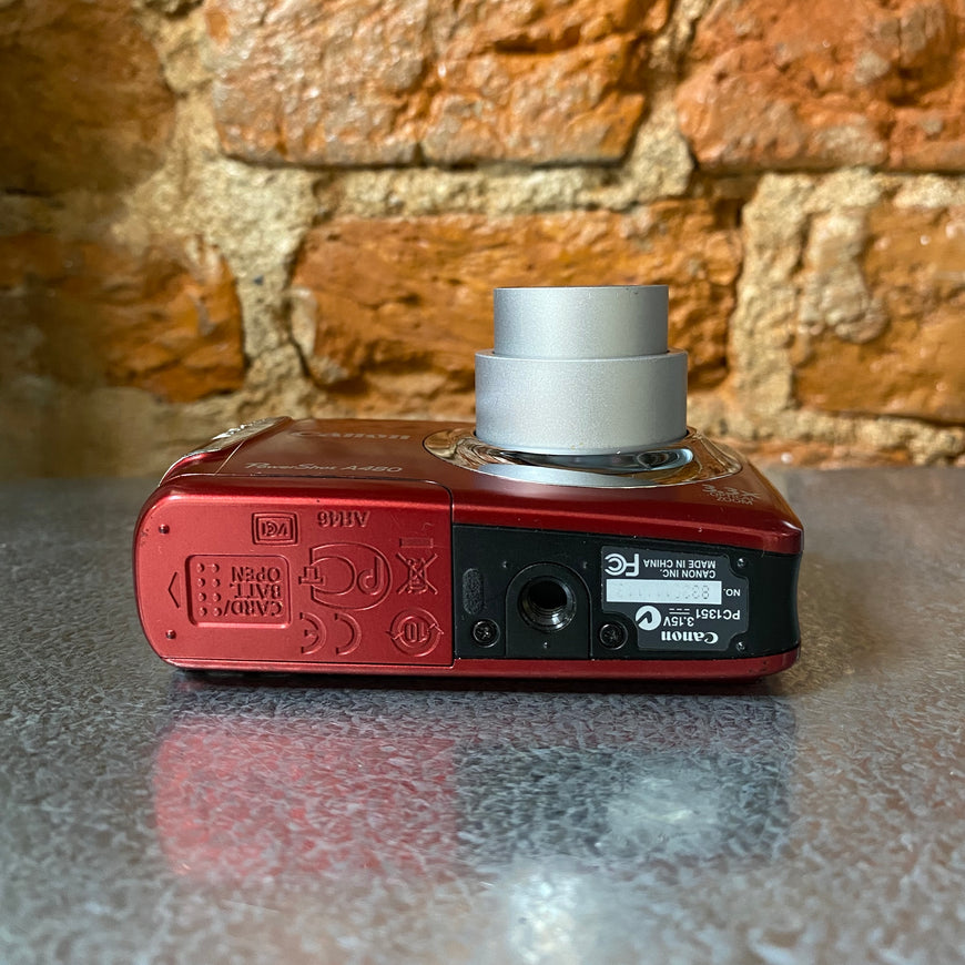 Canon PowerShot A480 красный цифровой фотоаппарат