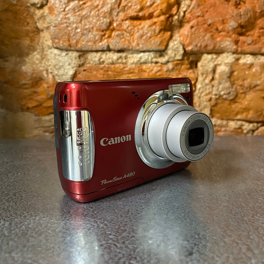 Canon PowerShot A480 красный цифровой фотоаппарат