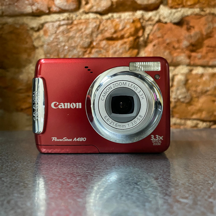 Canon PowerShot A480 красный цифровой фотоаппарат