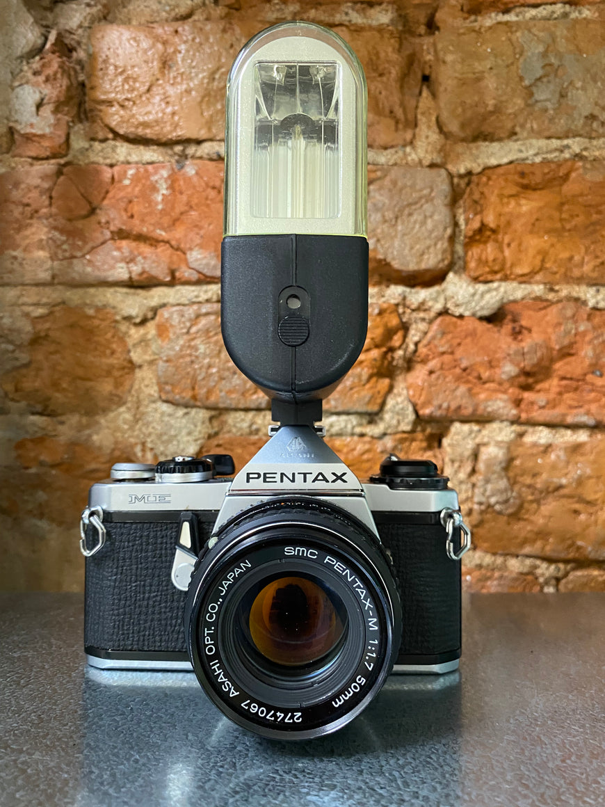 Pentax ME 1:1.7 50 mm полный комплект пленочный зеркальный фотоаппарат