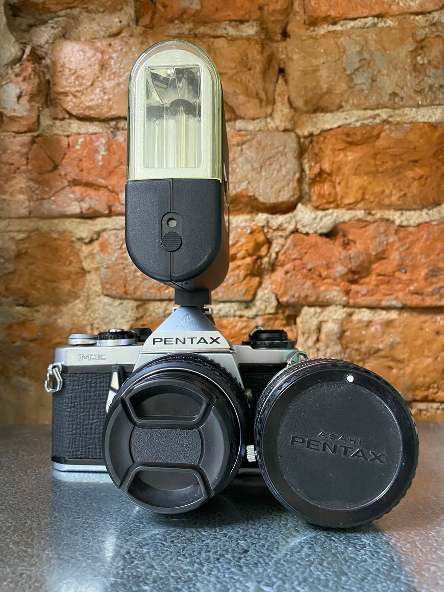Pentax ME 1:1.7 50 mm полный комплект пленочный зеркальный фотоаппарат