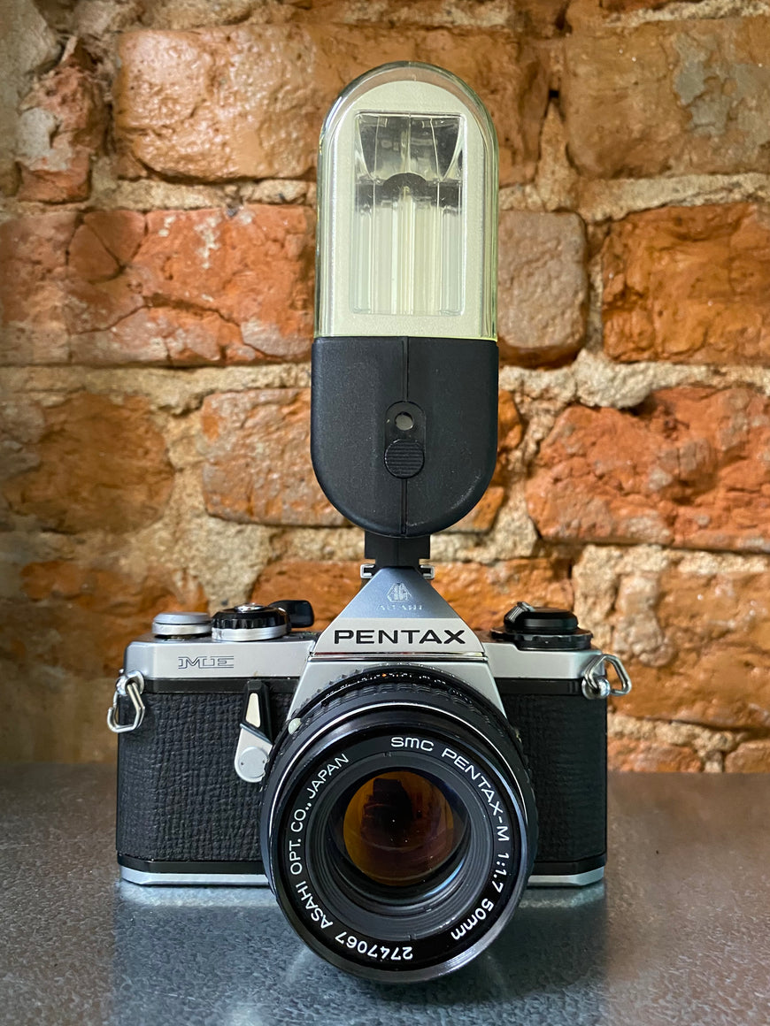 Pentax ME 1:1.7 50 mm полный комплект пленочный зеркальный фотоаппарат