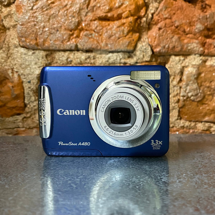 Canon PowerShot A480 синий цифровой фотоаппарат