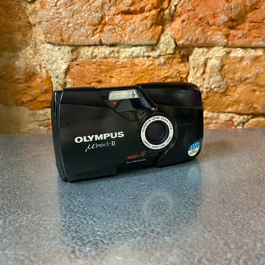 Olympus mju 2 ii пленочный фотоаппарат черный