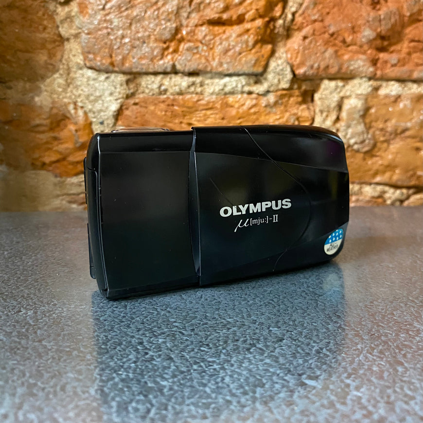 Olympus mju 2 ii пленочный фотоаппарат черный