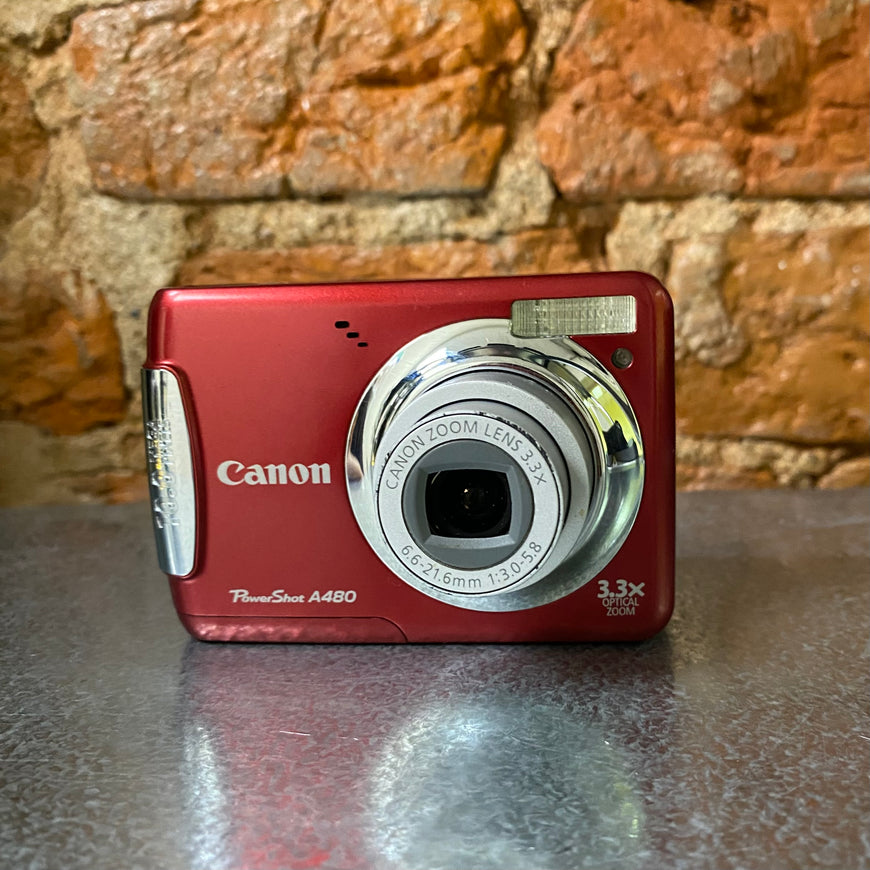 Canon PowerShot A480 красный цифровой фотоаппарат