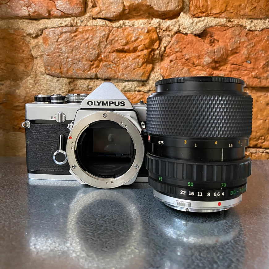 Olympus OM-1 S Zuiko 35-70 1:4 пленочный фотоаппарат