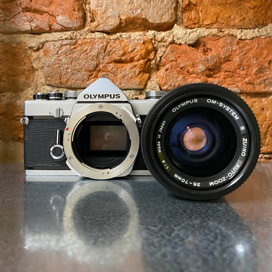 Olympus OM-1 S Zuiko 35-70 1:4 пленочный фотоаппарат