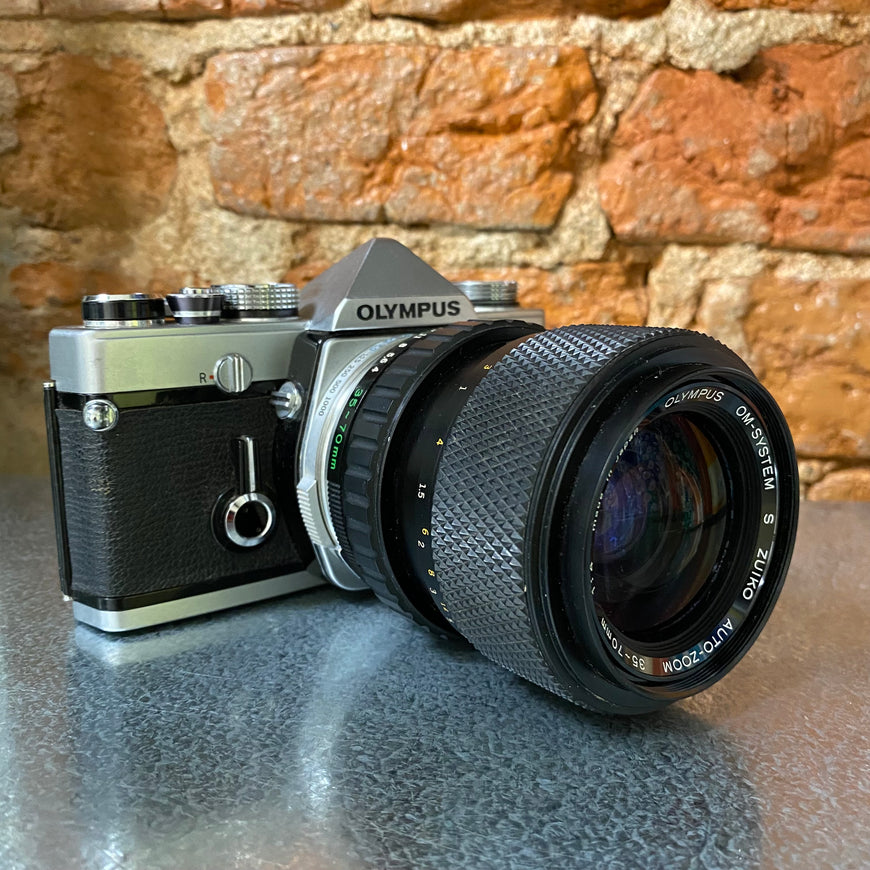 Olympus OM-1 S Zuiko 35-70 1:4 пленочный фотоаппарат