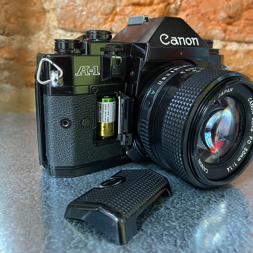 Canon A-1 50mm 1.4 зеркальный пленочный фотоаппарат