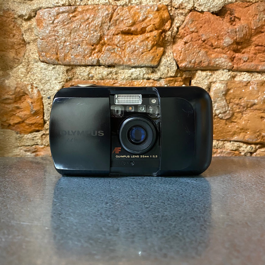 Olympus mju panorama черный пленочный фотоаппарат