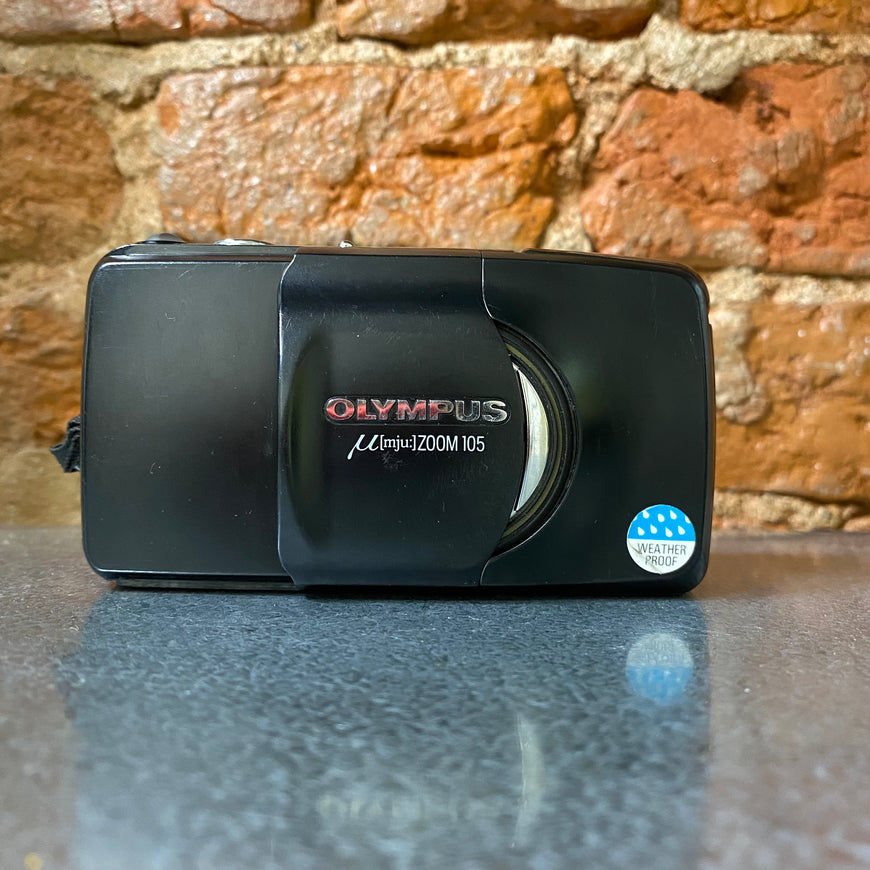 Olympus mju zoom 105 черный пленочный фотоаппарат