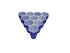 Синие шестиугольные стаканчики для бир понг