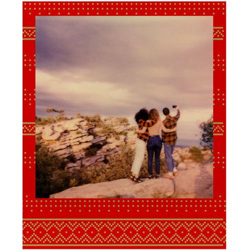Картридж Polaroid 600 праздничные красные рамки