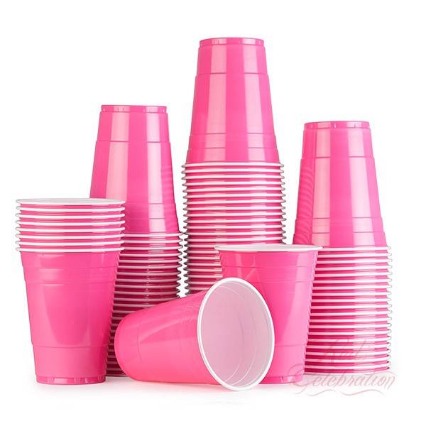 Розовые стаканчики Pink Cups для вечеринки