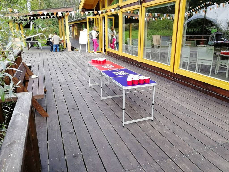 Стол для Beer Pong с отверстиями для стаканов