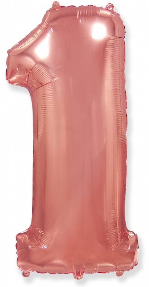 Воздушный шар фольгированный 102 см Розовое золото