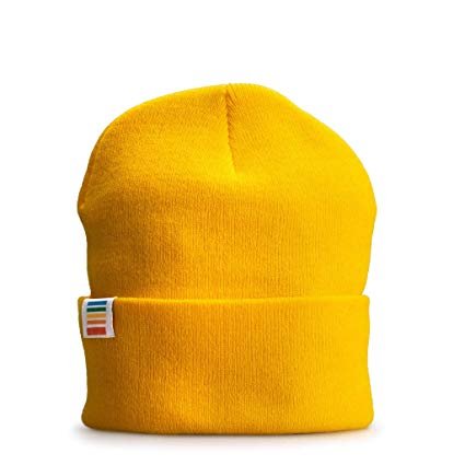Зимняя шапка бини от Polaroid Originals желтая